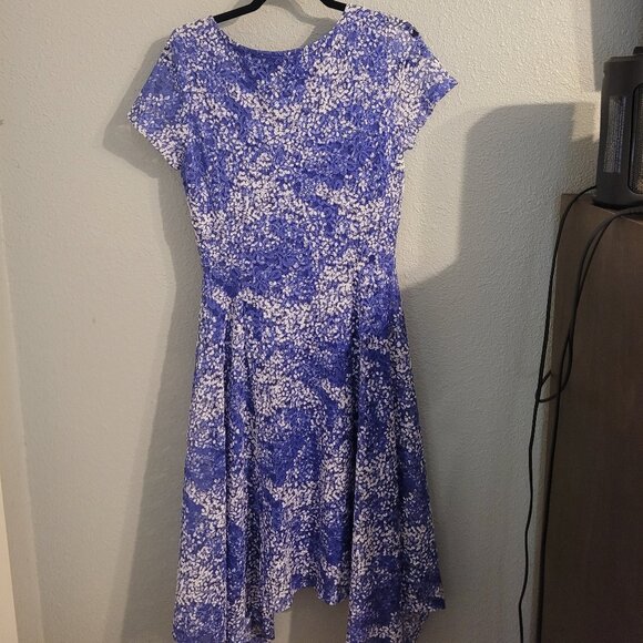 Blue and White Lace Dress - Picture 3 of 3